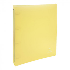 photo-Classeur - A4 + - Polypro - 4 anneaux - Jaune - Chromaline - Exacompta