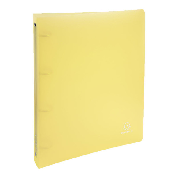 photo-Classeur - A4 + - Polypro - 4 anneaux - Jaune - Chromaline - Exacompta