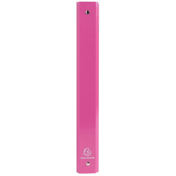 Classeur - A4 + - Carton rigide - 4 anneaux - Rose - Iderama - Exacompta