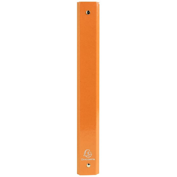 Classeur - A4 + - Carton rigide - 4 anneaux - Orange - Iderama - Exacompta