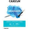 photo-Bloc - Aquarelle - A4 - 20 feuilles - 250g - Grain fin - Canson Graduate