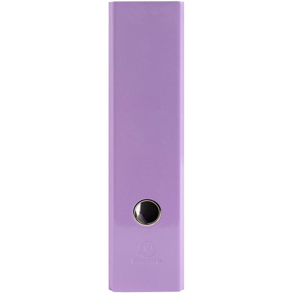 Classeur à levier - 2 anneaux - Polypro - Dos 80 mm - Mauve - Exacompta