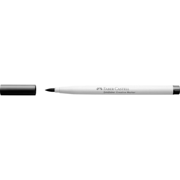Feutre - Noir - 599 - Indélébile - Pointe pinceau - Tous supports - Faber-Castell Goldfaber creative marker