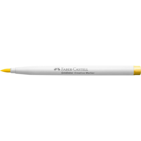 Feutre - Jaune - 507 - Indélébile - Pointe pinceau - Tous supports - Faber-Castell Goldfaber creative marker