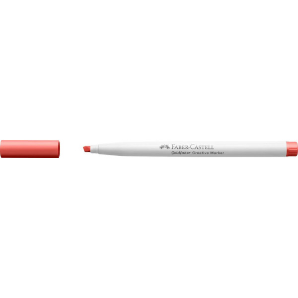 Feutre - Rose - 521 - Indélébile - Pointe biseautée - Tous supports - Faber-Castell Goldfaber creative marker