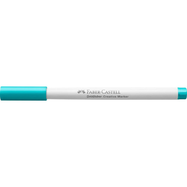 photo-Feutre - Bleu - 556 - Indélébile - Pointe biseautée - Tous supports - Faber-Castell Goldfaber creative marker
