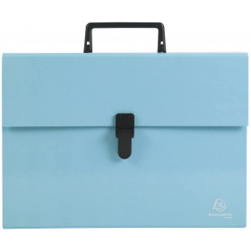 photo-Valisette - Trieur - 18 compartiments - 32 x 24 cm - A4 - Bleu - Exacompta