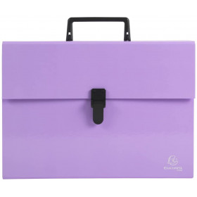 photo-Valisette - Trieur - 18 compartiments - 32 x 24 cm - A4 - Mauve - Exacompta