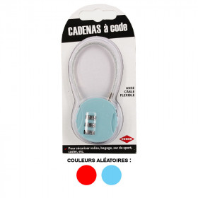Cadenas à code rond anse câble - Cogex