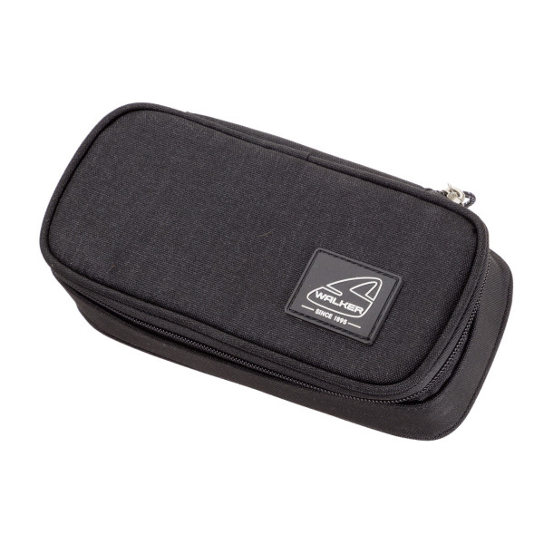 photo-Grande trousse - Plumier - Scolaire - Noir - Walker
