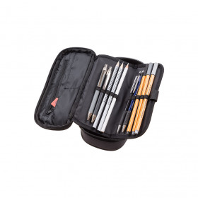 Grande trousse - Plumier - Scolaire - Rouge foncé rust - Walker