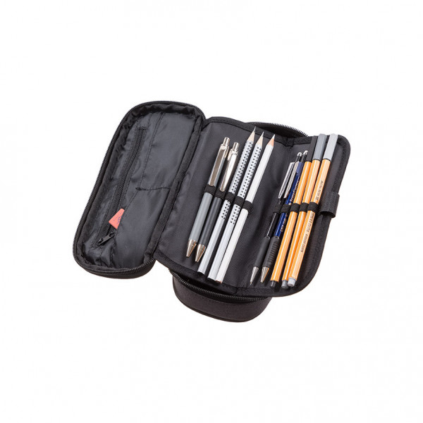 Grande trousse - Plumier - Scolaire - Rouge foncé rust - Walker