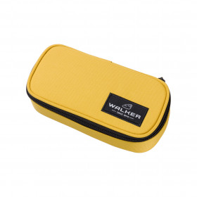 photo-Grande trousse - Plumier - Scolaire - Jaune banane - Walker