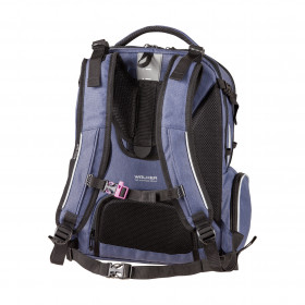Sac à dos - Walker - Bleu et rose - 3 compartiments - Campus Evo