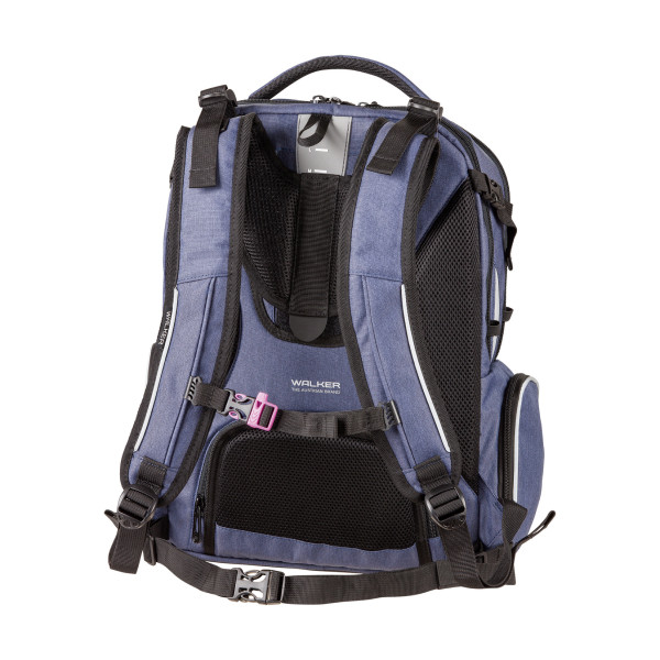 Sac à dos - Walker - Bleu et rose - 3 compartiments - Campus Evo