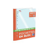 Bloc de 60 pochettes perforées - A4 - Détachable - Transparent - Oxford