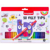 photo-Feutres de coloriage - Dessin - Enfant - 50 couleurs - Pointe solide - Bruynzeel