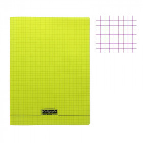 photo-Cahier - 24x32(cm) - Petits carreaux - 96 pages - couverture en polypro - sans spirale - Clairefontaine - Calligraphe