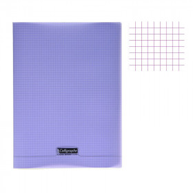 photo-Cahier - 24x32(cm) - Petits carreaux - 96 pages - couverture en polypro - sans spirale - Clairefontaine - Calligraphe