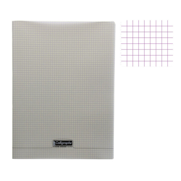 photo-Cahier - 24x32(cm) - Petits carreaux - 96 pages - couverture en polypro - sans spirale - Clairefontaine - Calligraphe