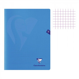 photo-Cahier - 24x32(cm) - Petits carreaux - 96 pages - couverture en polypro - sans spirale - Clairefontaine - Mimesys