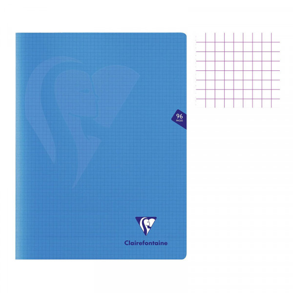 photo-Cahier - 24x32(cm) - Petits carreaux - 96 pages - couverture en polypro - sans spirale - Clairefontaine - Mimesys