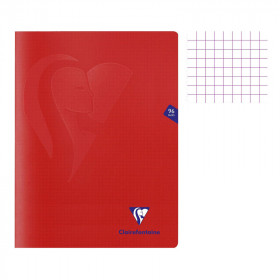 photo-Cahier - 24x32(cm) - Petits carreaux - 96 pages - couverture en polypro - sans spirale - Clairefontaine - Mimesys