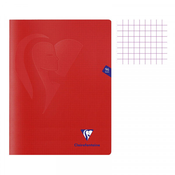 photo-Cahier - 24x32(cm) - Petits carreaux - 96 pages - couverture en polypro - sans spirale - Clairefontaine - Mimesys