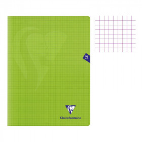 photo-Cahier - 24x32(cm) - Petits carreaux - 96 pages - couverture en polypro - sans spirale - Clairefontaine - Mimesys