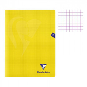 photo-Cahier - 24x32(cm) - Petits carreaux - 96 pages - couverture en polypro - sans spirale - Clairefontaine - Mimesys