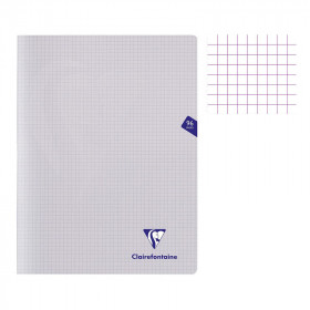 photo-Cahier - 24x32(cm) - Petits carreaux - 96 pages - couverture en polypro - sans spirale - Clairefontaine - Mimesys