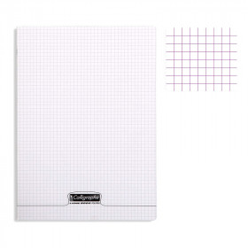 photo-Cahier - 24x32(cm) - Petits carreaux - 48 pages - couverture en polypro - sans spirale - Clairefontaine - Calligraphe