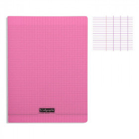 photo-Cahier - 24x32(cm) - Grands carreaux - 48 pages - couverture en polypro - sans spirale - Clairefontaine - Calligraphe