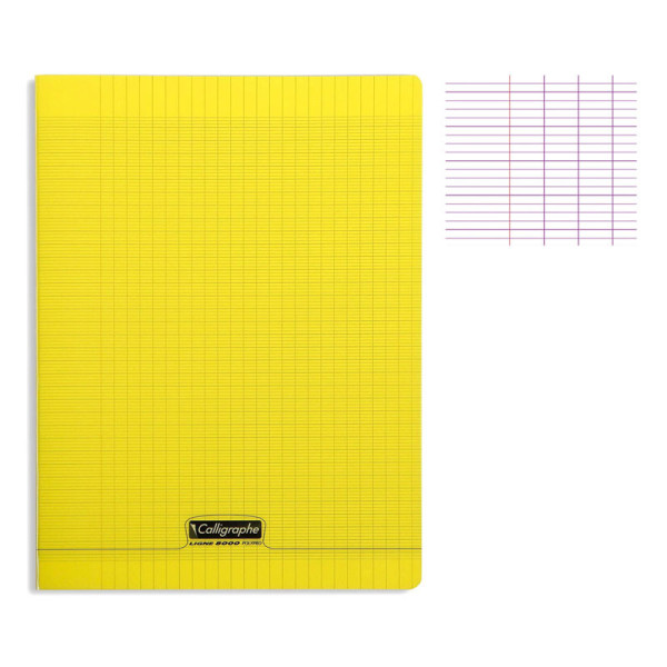 photo-Cahier - 24x32(cm) - Grands carreaux - 140 pages - couverture en polypro - sans spirale - Clairefontaine - Calligraphe