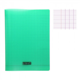photo-Cahier - 24x32(cm) - Grands carreaux - 140 pages - couverture en polypro - sans spirale - Clairefontaine - Calligraphe