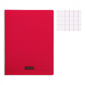 photo-Cahier - 24x32(cm) - Grands carreaux - 96 pages - couverture en polypro - sans spirale - Clairefontaine - Calligraphe