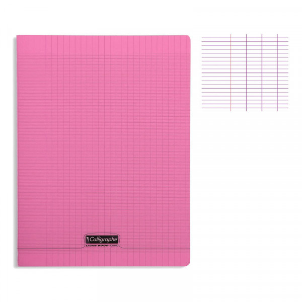 photo-Cahier - 24x32(cm) - Grands carreaux - 96 pages - couverture en polypro - sans spirale - Clairefontaine - Calligraphe