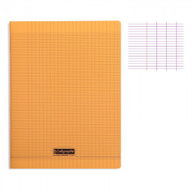 photo-Cahier - 24x32(cm) - Grands carreaux - 96 pages - couverture en polypro - sans spirale - Clairefontaine - Calligraphe