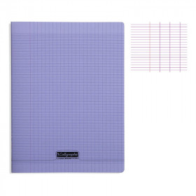 photo-Cahier - 24x32(cm) - Grands carreaux - 192 pages - couverture en polypro - sans spirale - Clairefontaine - Calligraphe