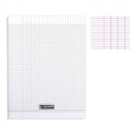 photo-Cahier - 24x32(cm) - Grands carreaux - 192 pages - couverture en polypro - sans spirale - Clairefontaine - Calligraphe