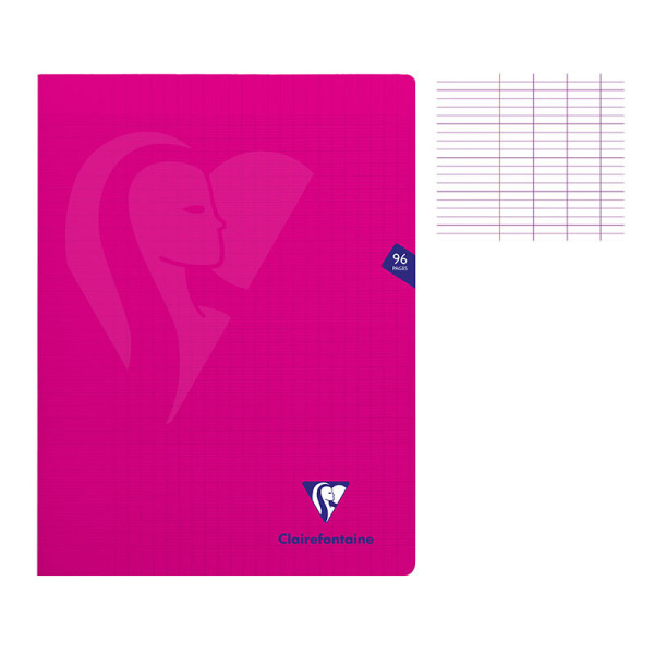 photo-Cahier - 24x32(cm) - Grands carreaux - 96 pages - couverture en polypro - sans spirale - Clairefontaine - Mimesys