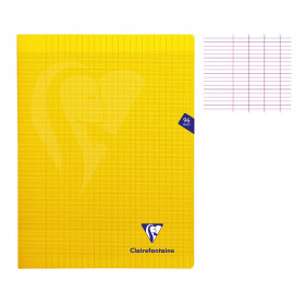 photo-Cahier - 24x32(cm) - Grands carreaux - 96 pages - couverture en polypro - sans spirale - Clairefontaine - Mimesys