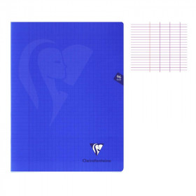 photo-Cahier - 24x32(cm) - Grands carreaux - 96 pages - couverture en polypro - sans spirale - Clairefontaine - Mimesys
