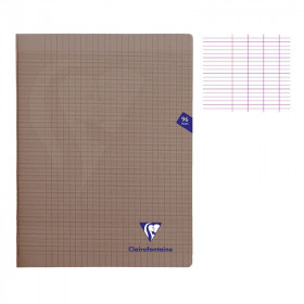 photo-Cahier - 24x32(cm) - Grands carreaux - 96 pages - couverture en polypro - sans spirale - Clairefontaine - Mimesys