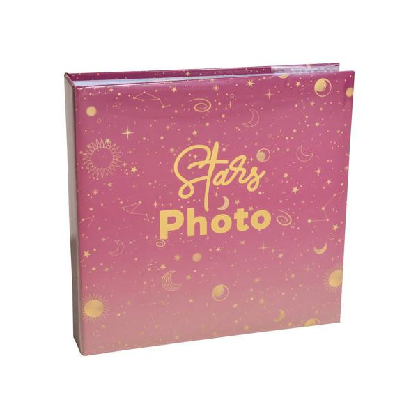 Album photos - Capacité 200 photos de 10x15cm - Moon - Rose - 100 pages
