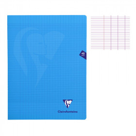 photo-Cahier - 24x32(cm) - Grands carreaux - 48 pages - couverture en polypro - sans spirale - Clairefontaine - Mimesys