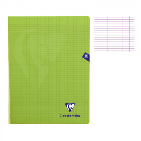 photo-Cahier - 24x32(cm) - Grands carreaux - 48 pages - couverture en polypro - sans spirale - Clairefontaine - Mimesys