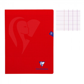 photo-Cahier - 24x32(cm) - Grands carreaux - 48 pages - couverture en polypro - sans spirale - Clairefontaine - Mimesys