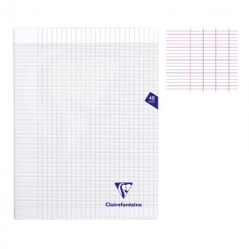 photo-Cahier - 24x32(cm) - Grands carreaux - 48 pages - couverture en polypro - sans spirale - Clairefontaine - Mimesys