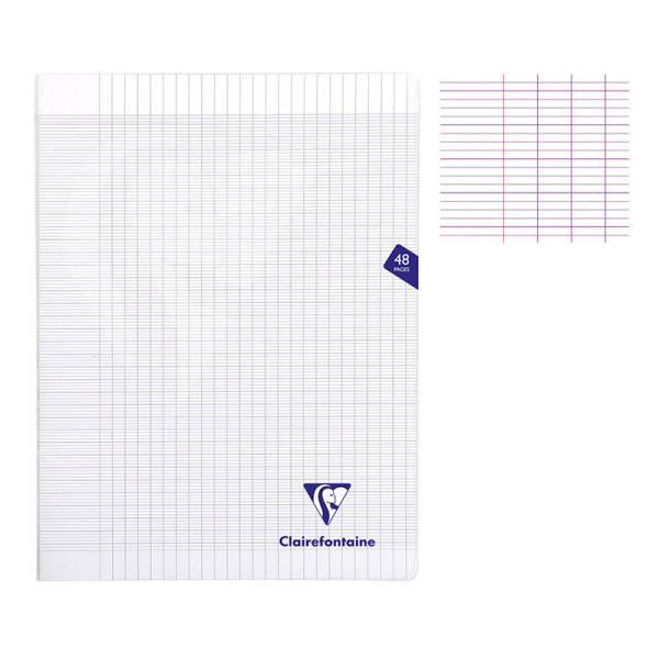 photo-Cahier - 24x32(cm) - Grands carreaux - 48 pages - couverture en polypro - sans spirale - Clairefontaine - Mimesys
